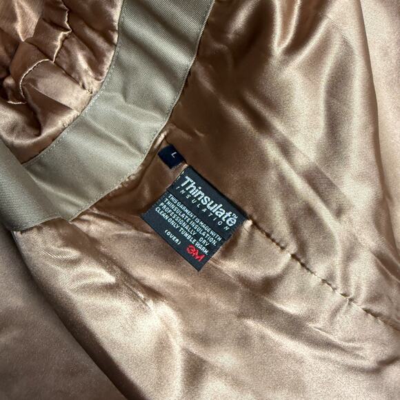 Vintage Chaps Ralph Lauren Trench Coat Large Thinsulate Lining Quiet Luxury Fall - Picture 12 of 15